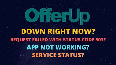 Offerup status code 503. Things To Know About Offerup status code 503. 